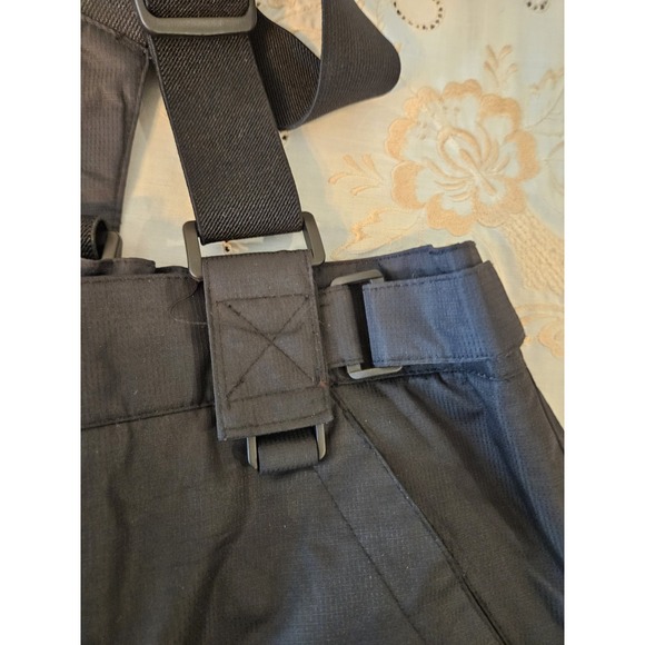 Trespass Black Insulated Snow Pants | Bibs, Waterproof & Windproof, TP50 Tech - Picture 6 of 12